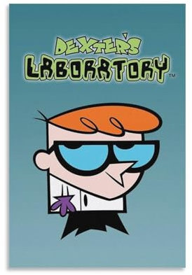 XSQING Dexter's Laboratory Anime-Poster, Bild, Druck, Wandkunst, Poster, Gemälde, Leinwand, Poster, Kunstwerke, Raumästhetik, 30 x 45 cm
