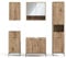 Vicco Badmöbel-Set Eliza, Badezimmerschrank-Set, Viking Oak, 5 Teile