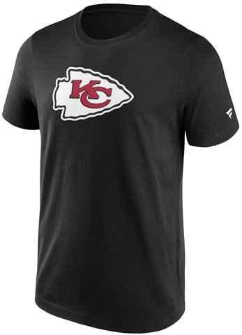 Kansas City Chiefs NFL T-Shirt Shirt Primary Logo Graphic (DE/NL/SE/PL, Alphanumerisch, XXL, Regular, Regular, Schwarz)