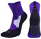 Generisch Männer Frauen Mittlerer Kanister Bewegungshandtuch Baumwolle Atmungsaktiv Badminton Walking Socken Schwarz Damen 39 42 Sneaker (Purple, L)
