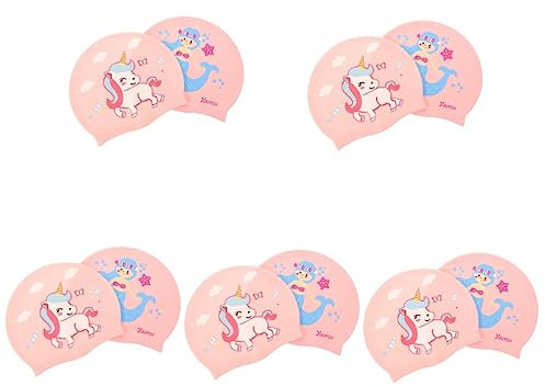 BESPORTBLE 5 Juegos Gorro De Natación De Silicona para Gorro Natacion Gorro Natación Sombreros De Natación Gafas De Natación Tapa Piscina Prácticos Gorros De Baño 2 Piezas * 5