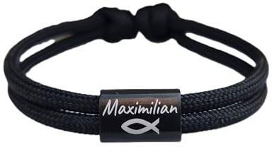 Kommunion Armband・Personalisierte Armbänder für Kinder・Taufarmband Geschenk・Gravurarmbänder・Geschenke für Mädchen & Junge Kinderarmbänder