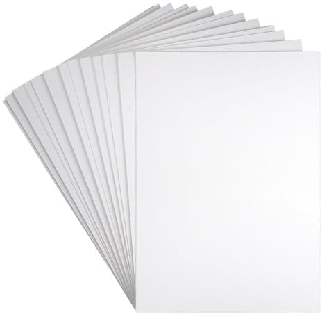 Ideen mit Herz Tonkarton | DIN A4 | 230g/m² | weiß | blanko | 100 Bogen | Bastelpapier | Bastelkarton | Tonpapier | Fotokarton | weißes Papier