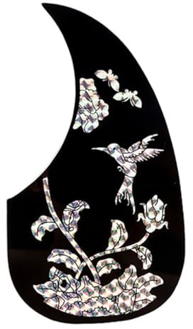 Yardwe Gitarren-schlagbrett Schlagbrett Für Akustikgitarre Gitarren Pickguards Akustisch Gitarren Pick Guard Akustik Gitarrenpickguard Für Akustikgitarre Schlagbrett Akustisch Pvc Schwarz