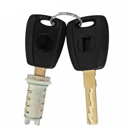 Adatto for Fiat Punto Panda Doblo 500 con 2 chiavi OE: 71771348 Cilindro serratura porta anteriore sinistra OEM