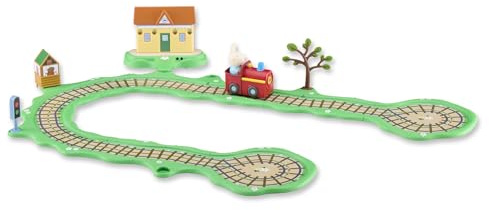 Peppa Pig Whizz Around Clickety Clack Train Set, Motorised Vehicles, Track Toys, Pre-school Toys