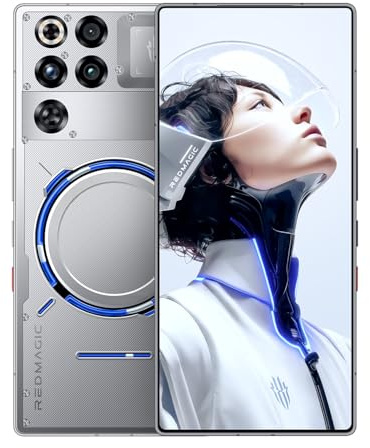 REDMAGIC 11 Pro 144Hz Móvil Gaming, Smartphone Android 5G, 16GB RAM+512GB ROM, Snapdragon 8 Elite Gen 5, 6.85, 1.5K AMOLED Pantalla, Teléfono Gaming, 50MP Cámara, 80W Cargador Argentado