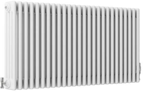 SLINE SANITARY Traditional 4 Column Cast Iron Style Radiator Horizontal White 600x1190mm