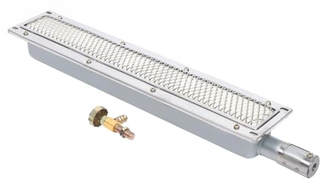 udneondhe Bruciatore laterale a infrarossi per barbecue a gas, bruciatore a gas in ceramica, 50 x 8 x 5,8 cm, bruciatore a infrarossi per grigliare, arrostire, cucinare, riscaldamento in ceramica per