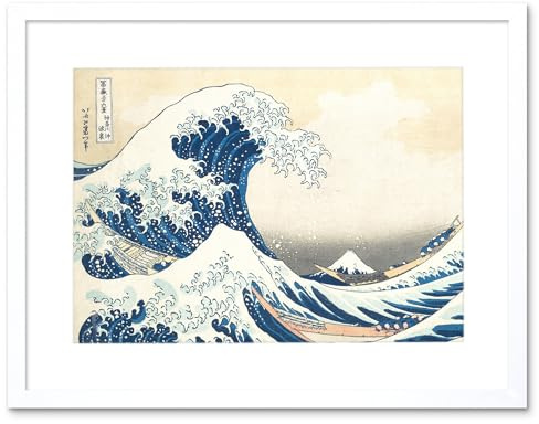Hokusai Great Wave off Kanagawa Framed Wall Art Print Großartig Wand