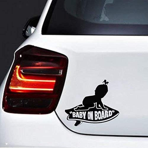 Vinyl-Aufkleber für Mädchen auf Surfbrett, wasserdicht, 17,8 x 15,2 cm