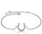 Gold Gala Bracelet Ajustable en Argent Sterling 925 pour Femme Fille (Fer à cheval)