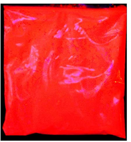 Pigmento fluorescente arancio corallo 20g polvere fine luce nera UV coloranti brillanti idea regalo originale decorativo