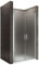 KAYA Porte de douche H 185 largeur réglable 86 à 89 cm verre opaque