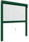 Zanzanet Zanzariera Verticale per finestre su Misura 42 mm cassonetto Sottile Personalizzabile a Rullo con Molla Telaio con Profilo Robusto e Resistente in Alluminio Made in Italy Verde Raffaello