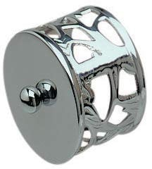 Jackson Woodturners Chrome Filigree End Caps - Pair 54mm Diameter