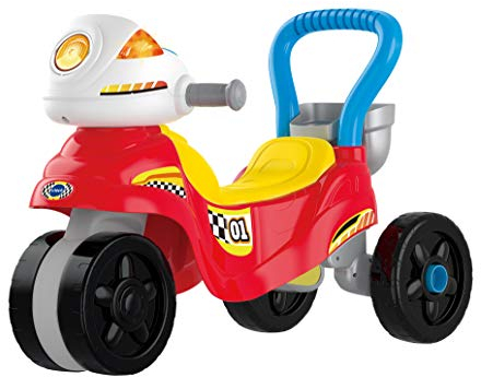 VTech 3 in 1 Ride with Me Motorrad, Baby Walker für Kleinkinder, Interaktives Spielzeug für sensorisches Spielen, Lernspiele mit Musik, Ride On Spielzeug für Rollenspiel, geeignet ab 12 Monaten