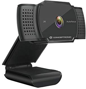 Conceptronic - Webcam AMDIS02B 2K SuperHD (Android) [Edizione: Spagna]