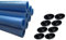 Clever Leon Mousse De Protection pour Trampoline pour 8 Poteaux De Trampoline Accessoires De Rechange 180 cm 8 pcs Bleu