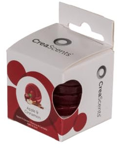 Creascents wachschips Apfel & Zimt 5 cm rot 6 Stück