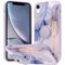 Yoedge Phone case for Apple iPhone XR 6.1 inch, 360° Magnetic Ring Holder Kickstand Soft Silicone TPU Shockproof Anti-Scratch Protective Resistant Fashion Pattern for iPhone XR, Marble 1
