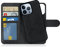 MyGadget Flip Case für iPhone 13 Pro - [ abnehmbare Magnet Hülle ] - Handyhülle aus Kunstleder - [ Klapphülle mit Kartenfach ] Schutzhülle in Grau Schwarz