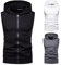 APAELEA Herren Tank Tops Ärmellose Hoodie Sommer Bodybuilding Fitness Muskelshirt Sportweste,Schwarz1,XXL