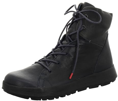 THINK! Damen COMODA chromfrei gegerbte Schurwolle Schneestiefel, 8000 Navy/Kombi, 40 EU