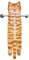 Divertidos Gatos Toalla de Mano-Decoración Gato Toalla Colgantes para Baño Trapos de Cocina-Animal Absorbente suave Toallas-regalos Graciosos Para Originales Mujer Amantes de Los Gatos-Sonrisa Naranja