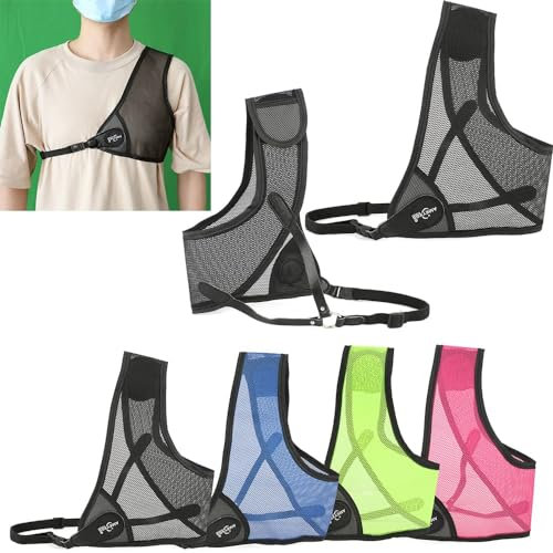 wolfman Bogenschießen Brustschutz Verstellbarer Jagdbrustschutz für Compoundbogen Recurvebogen Zubehör für die rechte Hand (XL, Schwarz)