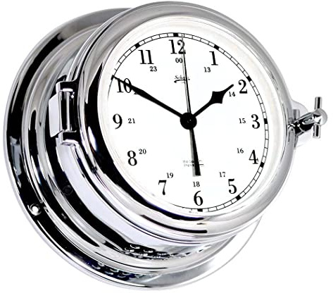 DELITE 453csa Schatz Midi Glasenuhr arabisch Chrom B x H 155 mm x 68 mm