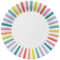 Folat 61921 Party Vaisselle Assiette Papier Ø 23cm 8 pièces Rayures Pastel - Anniversaire Dîner, Enfants Party, Fête, Mariages, Baby Shower