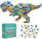 Tyrannosaurus Rex-Puzzle für Kinder, 105 Teile Puzzle mit großen Teilen für Kinder im Alter von 4 5 6 7 8 9 10 Jahren.