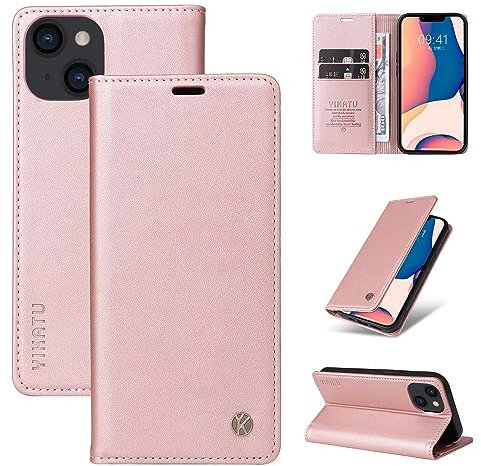 GoodcAcy Cover per Samsung Galaxy Z Flip 4 Libro Custodia Samsung Galaxy Z Flip 4 Portafoglio Pelle Premium Magnetica Flip Cover Samsung Galaxy Z Flip 4 Coque -Rosa