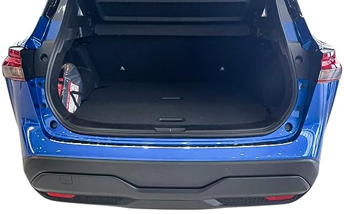 RECAMBO Ladekantenschutz Edelstahl kompatibel für Nissan Qashqai III | Typ J12 | BJ ab 2021 - Hochglanz poliert, Chrom Look - Styling und Schutz für die Stoßstange