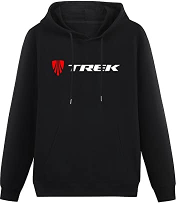TOPCREATING Trek Bicycle Mountain Bike Logo Road Cycling Race MTB Hoodies Long Sleeve Pullover Loose Hoody Mens Sweatershirt Size L
