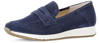 Gabor Damen Slipper, Frauen Slip On,Wechselfußbett,Moderate Mehrweite (G),schluepfschuhe,College Schuhe,Businessschuhe,Marine,40.5 EU / 7 UK