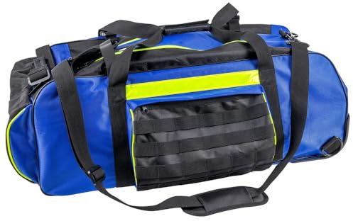 Dönges THW-Bereitschaftstasche, blau/gelb (feuerwehrtasche einsatztasche Signet feuerwehrlogo Feuerwehr-Bereitschaftstasche THW-Bereitschaftstasche Polizeitasche), robustes Material (1680D Polyester)