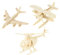 SAFIGLE 1 Satz 3 STK Flugzeugmodell Hölzern Modellflugzeuge 3D-Flugzeug-kit 3D-rätsel 3D-bausatz Aus Holz Holzmodelle Diorama Holzspielzeug Holzbausteine Spielzeug Holz Kind Puzzle