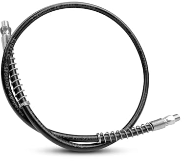 QAGGUM Grease Gun Hose, 42 Inch, 1/8-Inch NPT, Black, 10,000 PSI, Compatible with DeWalt 20V Max Cordless Grease Gun