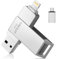 Cle USB 256 go pour iPhone Apple Certifié, Vackiit Clé USB C Lightning Clef USB 3.0 Photo Stick Stockage Externe pour iPad Mac iOS OTG Android Mobile PC avec MFI Lightning, USB 3.0, Type C 3 in 1