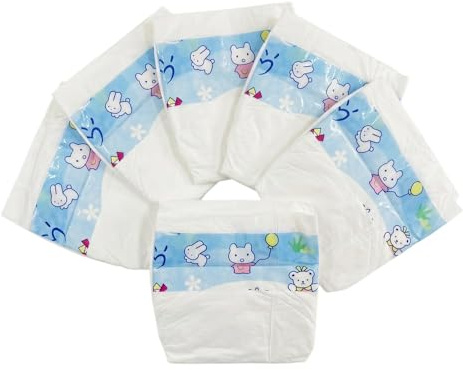 scnbom Reborn Baby Dolls Diapers for 18-24 inch newborn babies Accessories 6-Piece Pack