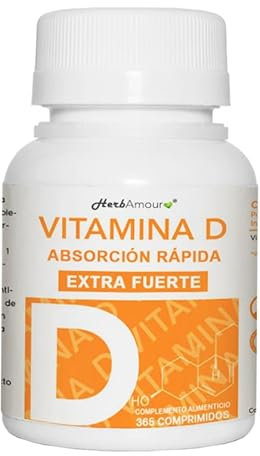 VITAMINA D 2.000 UI ALTA CONCENTRACIÓN Y ALTA ABSORCIÓN | 365 Micro-Comprimidos (Suministro para 12 Meses) | Sin Gluten, Lactosa, Azúcares y Soja