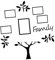 HEMOTON 1 Set Wall Sticker Photo Frame 3D Photo Family Tree Frame Wall Decal Picture Frame 3D Tree Wall Sticker 3D Family Tree Wall Art Family Wall Decals Mural Acrylic Three-Dimensional