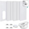 Window Slide Plate Kit Adjustable Portable Air Conditioner Window Vent Kit for Exhaust Hose Air Conditioner Accessories Expandable Air Conditioning Ducting