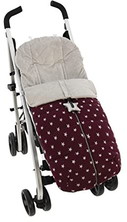 Saco Silla ligera de Paseo Rosy Fuentes- Saco para silla de verano - Silla pequeña - Equipado para ser Ajustado perfectamente -Granate