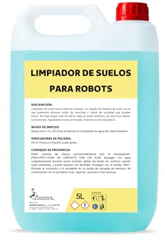 Proquimar | Limpiador Concentrado Perfumado para Robots Aspiradores y Mopas Eléctricas - Compatible con Todas las Marcas - Fórmula de Secado Rápido - 5L
