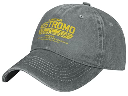 Zdlwaisw Yifhdes Nostromo Baseballkappe, Unisex, verstellbar, Trucker-Mütze, grau, Einheitsgröße
