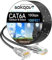 Cat6a Ethernet Cable Slim 100ft Outdoor&Indoor, 28AWG Pure Copper Cat6 Internet Cable for Waterproof & Direct Burial, Flexible Cat6 Ethernet Cable 10G 550MHZ, Cat 6 Network cable for Indoor Black