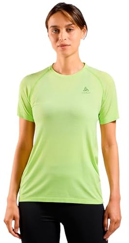 Odlo Damen Odlo Laufshirt Damen Kurzarm Essential Seamless I Sport Shirt I Sport Oberteil I Fitness Shirt Shirt (1er Pack)